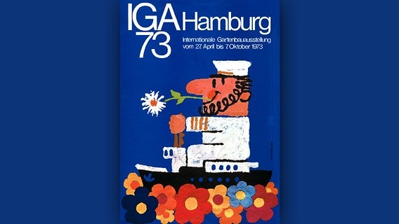 Plakat der Internationalen Gartenbau-Ausstellung in Hamburg 1973. © Deutsche Bundesgartenschau-Gesellschaft 