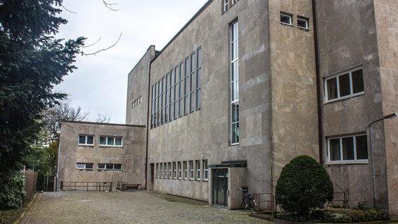 Eine seitliche Fassade des Tempels (1931-1938) in der Oberstraße in Hamburg  Foto: Marc-Oliver Rehrmann