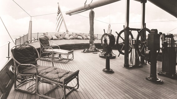 Das Heck der "Sea Cloud" in den 1930er Jahren Das Heck der "Sea Cloud" in den 1930er Jahren © Sea Cloud Cruises