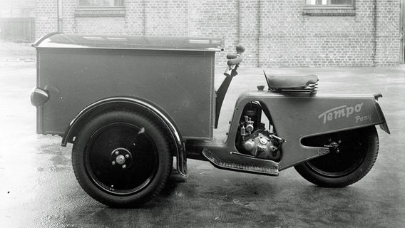 Vom Tempo Pony stellt Vidal & Sohn zwischen 1932 und 1936 gut 500 Stück her. Besonderheit: Das Fahrzeug hat keinen Rückwärtsgang. © Daimler 