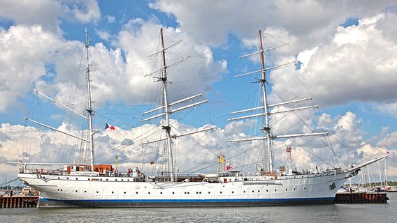 Das Segelschulschiff "Gorch Fock I" in Stralsund. © NDR Foto: Wulf Marquard