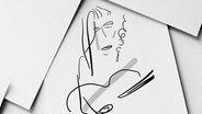 Eine Karikatur von Joni Mitchell © Ocke Bandixen 