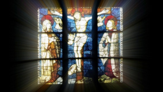 Kirchenfenster "Kreuzigung" im Kloster Walsrode  