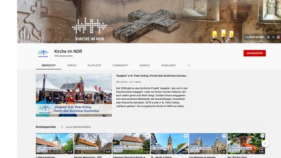 Der YouTube-Kanal der Kirche im NDR  