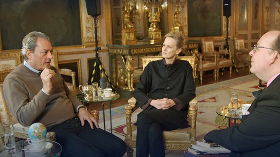 Paul Auster und Siri Hustvedt im Gespräch mit Denis Scheck © ARD Foto 