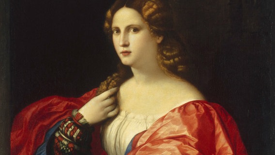 Das Gemälde einer jungen Frau von Palma Vecchio  