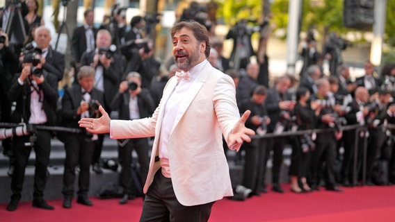 Der spanische Schauspieler Javier Bardem beim Filmfest Cannes 2022 © Petros Giannakouris/AP/dpa +++ dpa-Bildfunk +++ Foto: Petros Giannakouris