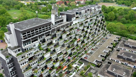 Der Terrassenbau Davenstedt in Hannover. © NDR Kulturjournal 