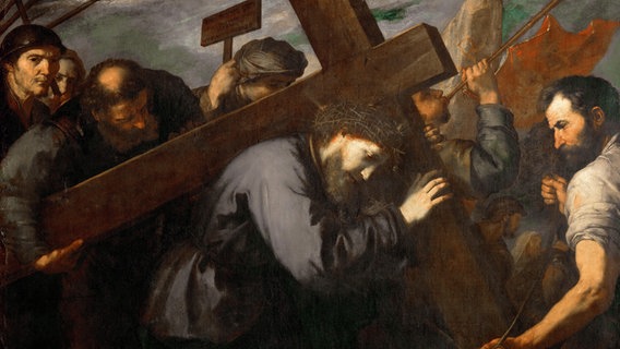 Jesus Christus trägt ein Kreuz © picture alliance / Heritage Images | Fine Art Images 