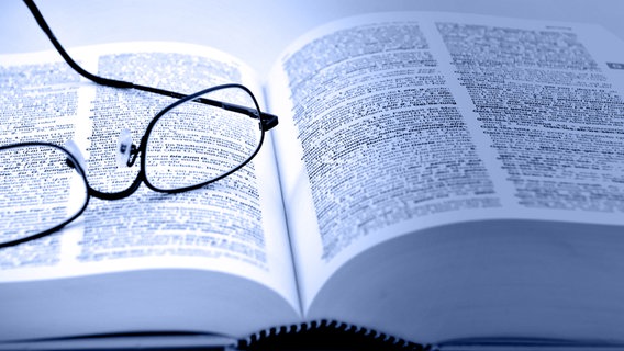 Aufgeschlagenes Buch und Brille © fotolia.com Foto: Stefan Gräf