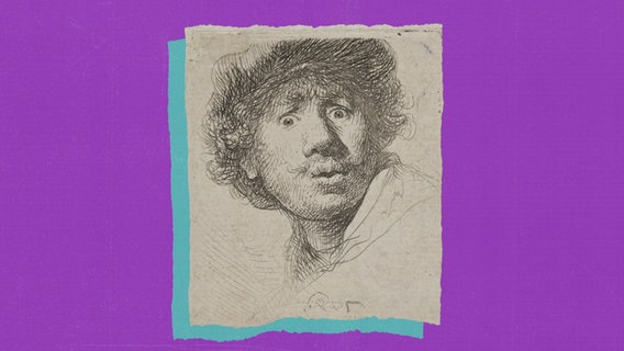 Eine Zeichnung von Rembrandt van Rijn © Screenshot NDR 