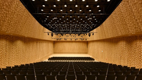 Blick in den Kleinen Saal der Elbphilharmonie Hamburg © Elbphilharmonie Foto: Michael Zapf