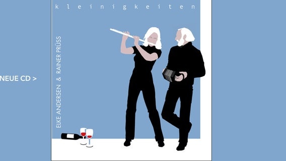 Ein Mann und eine Frau musizieren auf dem Cover einer CD. Ein Mann und eine Frau musizieren auf dem Cover einer CD. © Rainer Prüss Foto: Rainer Prüss