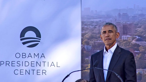 Barack Obama 2021 bei der Vorstellung des Obama Presidential Center in Chicago © IMAGO / ZUMA Wire Foto: Karen Hirsch