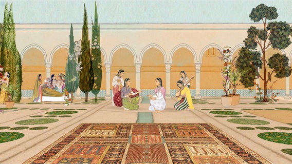 360°-Tour: Gartenparadiese auf dem Online-Portal "Islamic Art" des Museums für Islamische Kunst © Staatliche Museen zu Berlin, Museum für Islamische Kunst 