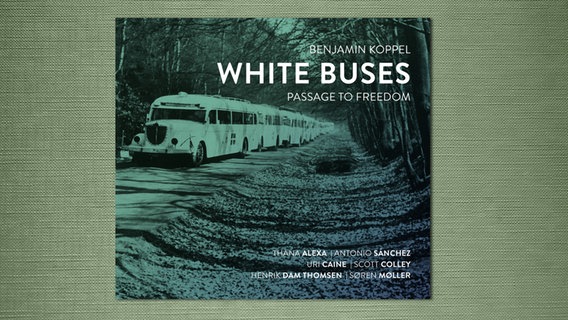 CD-Cover "White Buses" von Benjamin Koppel © Cowbell Music DK 