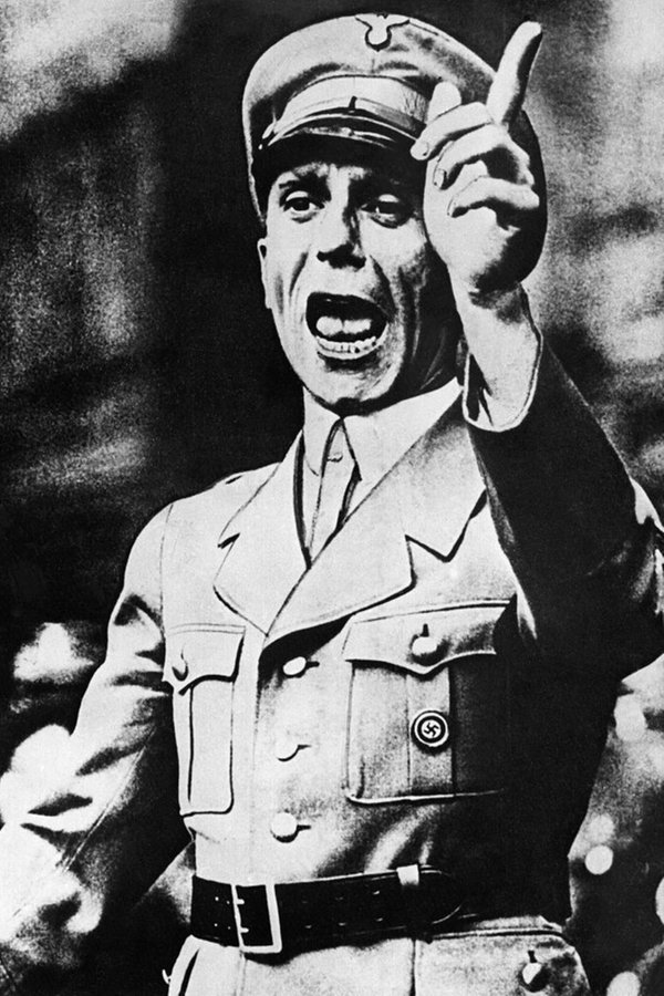 Joseph Goebbels mit erhobenen Zeigefinger. © picture-alliance / dpa 