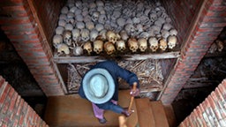 Gedenken an den Völkermord in Ruanda. © dpa-Bildfunk 