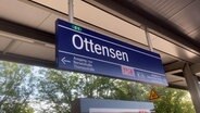 Der neue Bahnhof Ottensen wurde am Mittwoch offiziell eröffnet. © NDR Foto: Screenshot