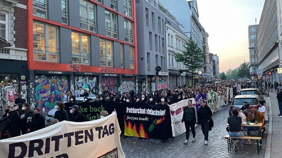 Demonstration im Schanzenviertel. © NEWS5 Foto: NEWS5