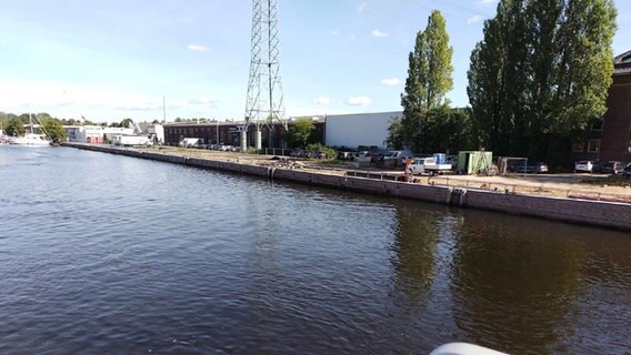 Kaifläche am Treidelweg im Harburger Binnenhafen. © Stadt Hamburg Foto: Stadt Hamburg