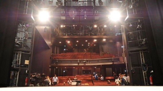 Blick von der Bühne im Ohnsorg-Theater © dpa-Bildfunk Foto: Angelika Warmuth