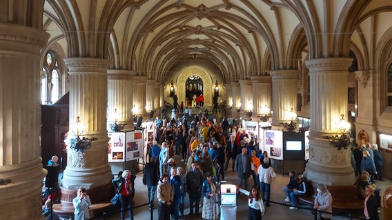 Im Rathaus findet eine Festwoche statt. © NDR.de/Karsten Sekund Foto: Karsten Sekund