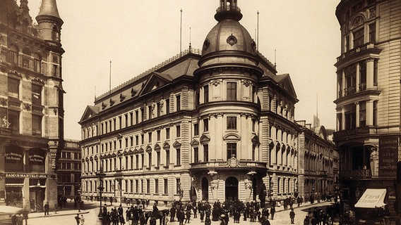 Das Stadthaus Hamburg im Jahre 1892. © Staatsarchiv Hamburg Foto: G. Koppmann & Co./Staatsarchiv Hamburg