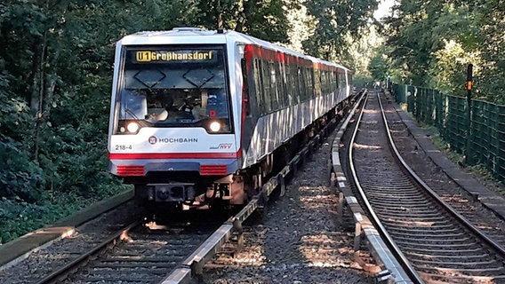 Zug der Linie U 1 in Hamburg © NDR Foto: Jochen Lambernd