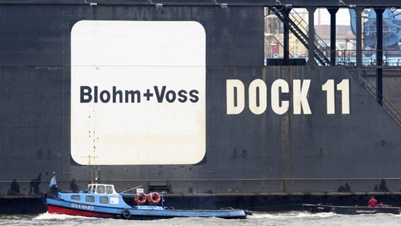 Das Dock 11 der Werft Blohm + Voss im Hamburger Hafen © dpa 