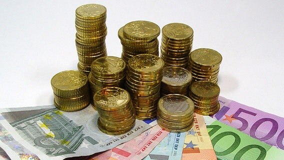 Euro-Münzen und -Scheine © picture-alliance/CHROMORANGE 