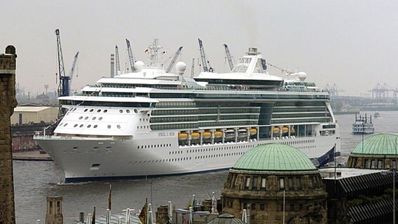 Die "Jewel of the Seas" in Hamburg © picture alliance/dpa 