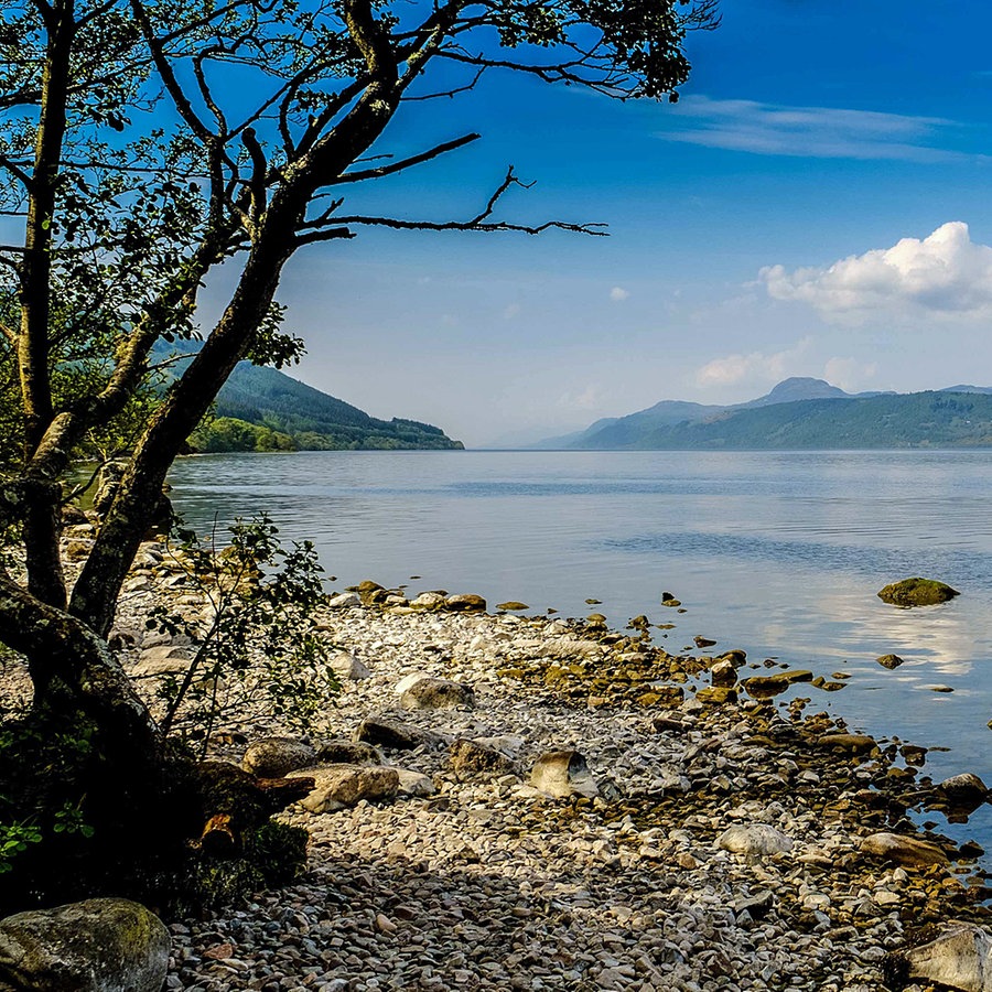 Blick auf Loch Ness in Schottland von Osten aus (Nähe Foyes). © dpa picture alliance Foto: Andrew Wilson