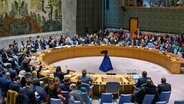 Eine Sitzung des UN-Sicherheitsrates in New York. © XinHua/dpa Foto: Loey Felipe