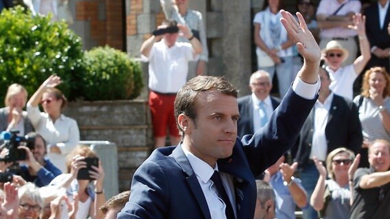 Der französische Präsident Emmanuel Macron © dpa - Bildfunk Foto: Thibault Camus