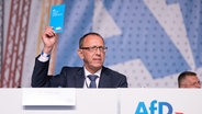 Jörg Urban, AfD-Fraktionsvorsitzender in Sachsen, beim AfD-Landesparteitag 2022. © picture alliance Foto: Sebastian Kahnert