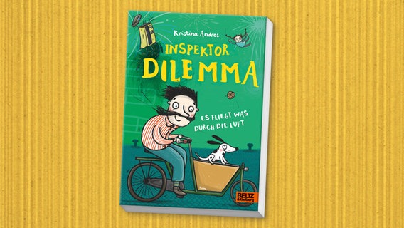 Cover des Kinderbuches "Inspektor Dilemma - Es fliegt was durch die Luft " von Kristina Andres, erschienen im Verlag Beltz & Gelberg. © Verlag Beltz und Gelberg 