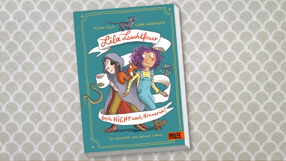 Cover des Kinderbuches "Lila Leuchtfeuer: Geh nicht nach Nummeruh!" von Tijan Sila und Lena Schneider, erschienen im Verlag Beltz & Gelberg. © Verlag Beltz & Gelberg 