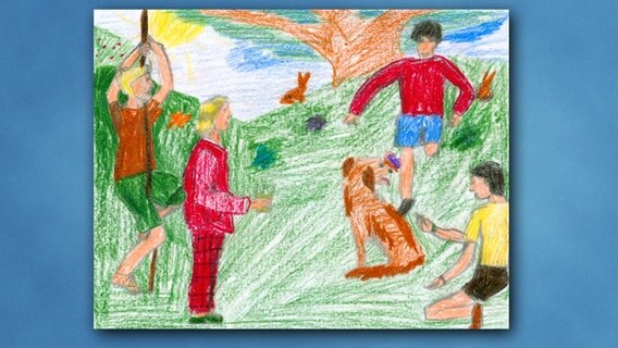 Zeichnungen von Kindern für das Sommerquiz der Sendung Mikado. © NDR Foto: NDR