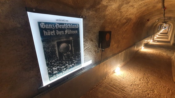 Bunkermuseum - ein Tunnel unter Helgoland © NDR Foto: Sebastian Parzanny
