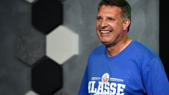 Trainer von Hansa Rostock: Alois Schwartz. © dpa Foto: Gregor Fischer