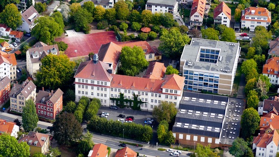 Das Hainberg Gymnasium Göttingen von oben © Thomas Meder Foto: Thomas Meder