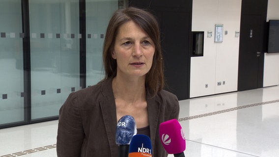 Miriam Staudte (Bündnis 90/Die Grünen) spricht in einem Interview. © NDR 