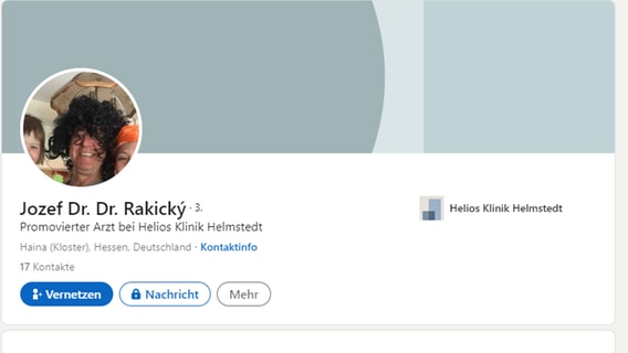 Das LinkedIn Profil von Jozef Rakicky (AfD). Das LinkedIn Profil von Jozef Rakicky (AfD). © LinkedIn
