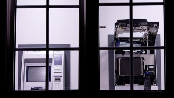 Ein Geldautomat wurde in Verden beschädigt. © Nord-West-Media TV 
