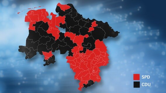 Ergebnisse der einzelnen Wahlkreise © NDR 