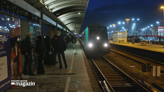 Ein Zug fährt in einen Bahnhof. © NDR 