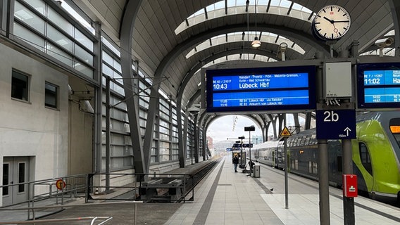 Zug steht am Bahnsteig. © NDR Foto: Daniel Kummetz