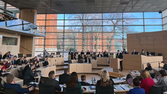 Eine Tagung im Landtag. © NDR Foto: Friederike Hoppe