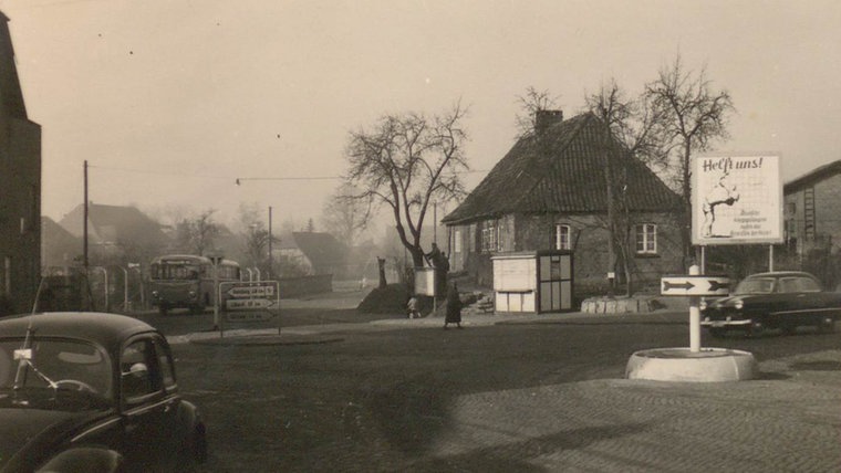 Ein altes Bild der Kreuzung Büchener Weg. © Stadtarchiv Lauenburg